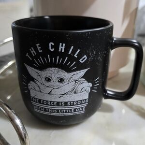 Star Wars Black Mug - The Child Design